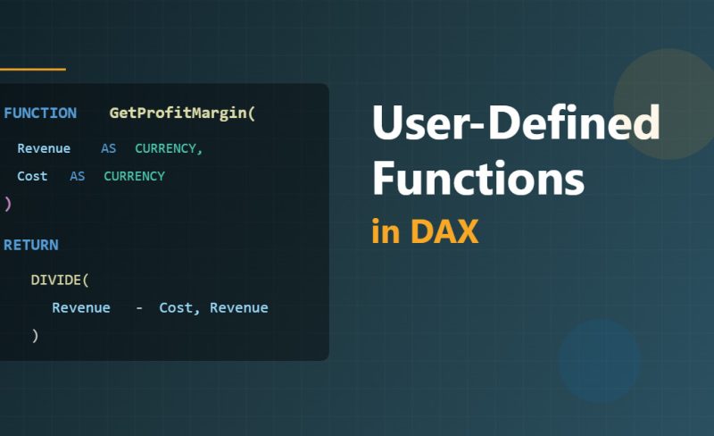 User-defined functions