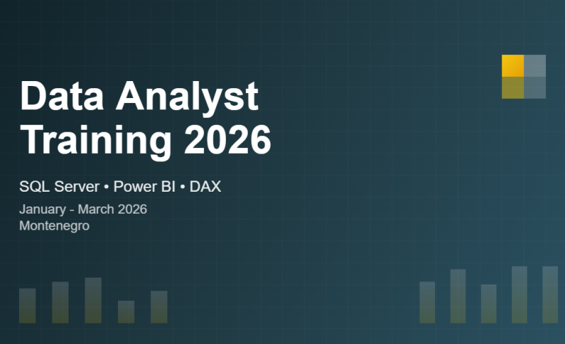 Power BI training Montenegro